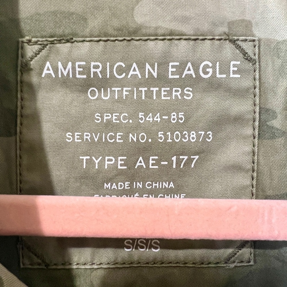 American Eagle Camouflage Utility Military Jacket - Small - Picture 10 of 11